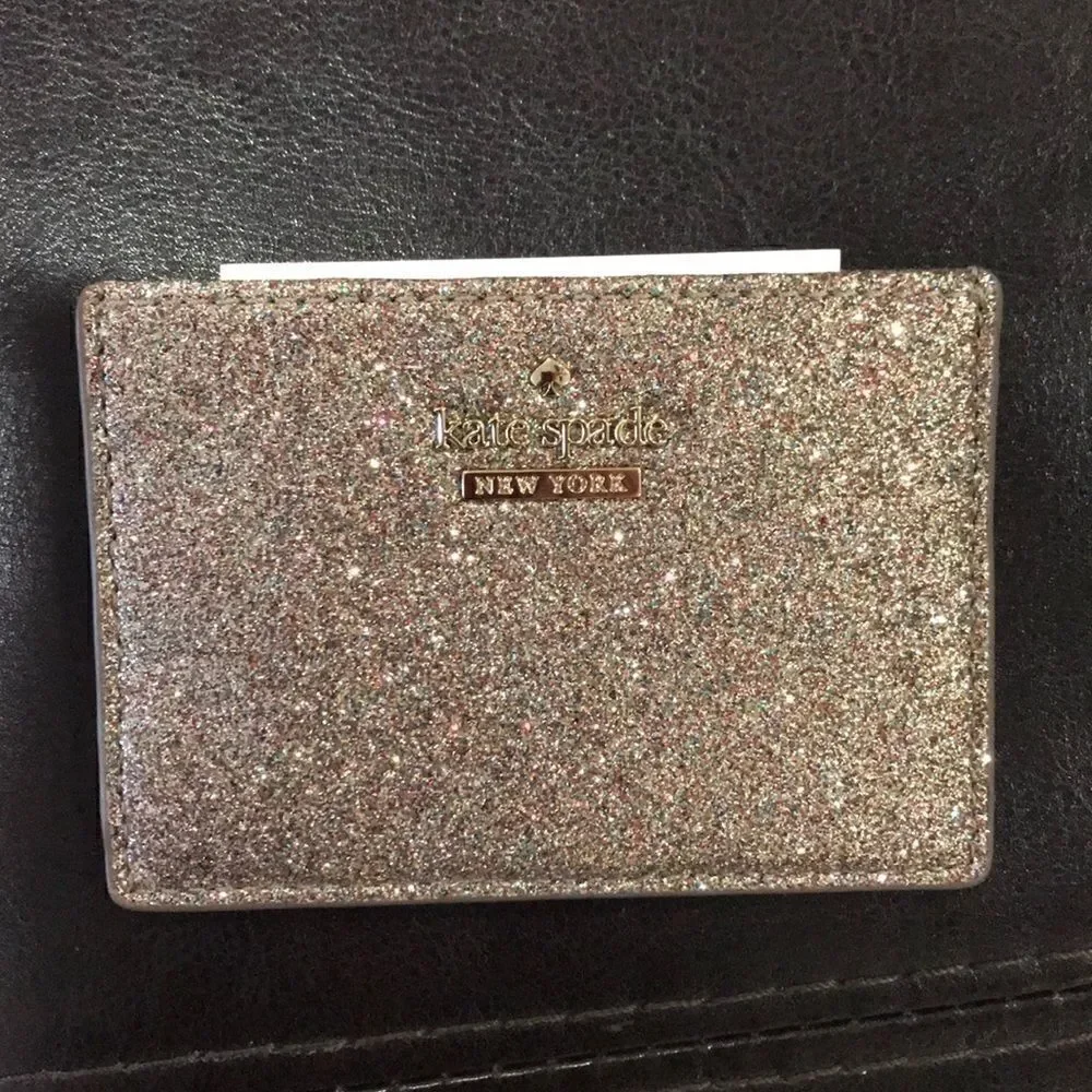Kate Spade glittery cardholder​​​​​​​​​​​​​​​